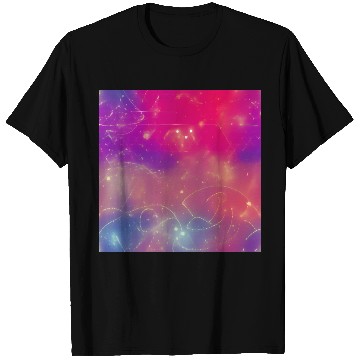 Discover galaxy nebula draw abstract T Shirts