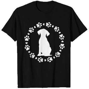 Discover Dogs Paws In Circle With Black Dog Lover T Shirts