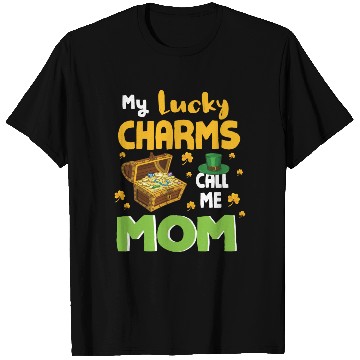Discover Gold Shamrocks Saint Patrick My Lucky Charms Call T Shirts