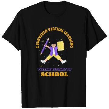 Discover I Survived Virtual Learning Welcome Back To School T Shirts