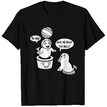 Discover Funny Cartoon Kid Sea Lion Cosplay T Shirts