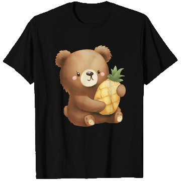 Discover Bear loves pineapple T Shirts