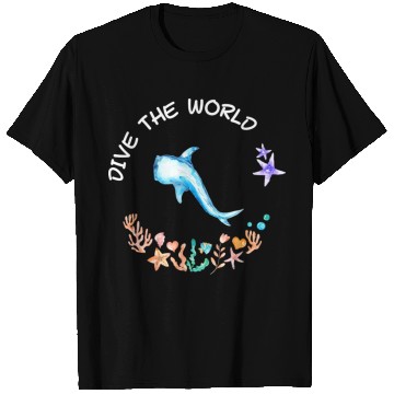 Discover Dive The World Scuba Scuba Diving Ocean Lovers T Shirts