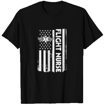 Discover USA Flag Flight Nurse America T Shirts
