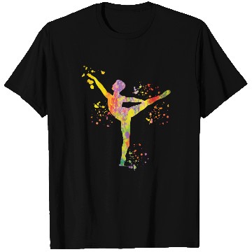 Discover Ballet Dancer Colorsplash Man Ballerino T Shirts