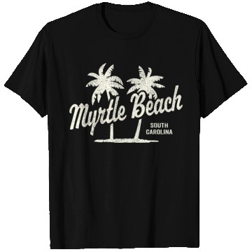 Discover Myrtle Beach South Carolina 70S Palm Trees T Shirts