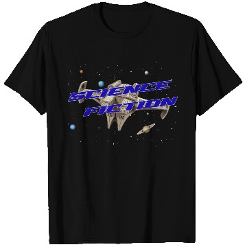 Discover Science Fiction Spaceship Planet T Shirts