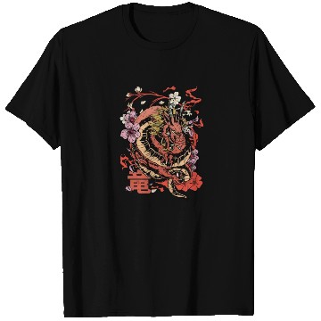Discover Japanese Tokyo Dragon Retro - Japanese Mythology T Shirts