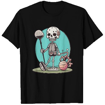 Discover Funny Golf Skull Funny Sport T Shirts