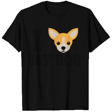 Discover I Love My Dog Chihuahua Design T Shirts