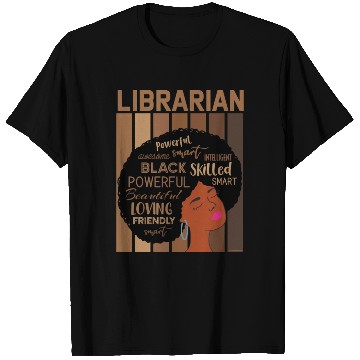 Discover Librarian Melanin African Reading Lover T Shirts