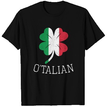 Discover O'Talian Italian Irish Shamrock St Patric Day T Shirts