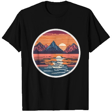 Discover Vintage mountains view T Shirts