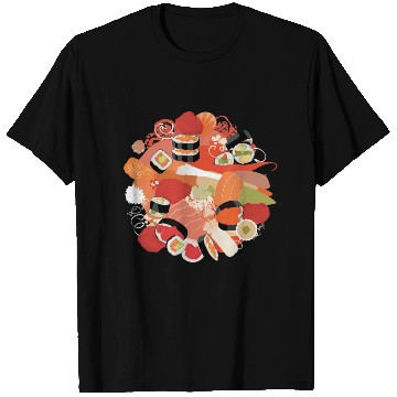 Discover Sushi Love: Tempting Delicacies for Foodies T Shirts