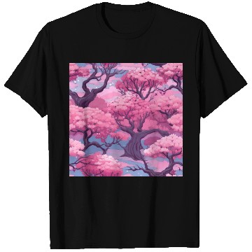Discover Anime Euphoria: Fantasy Cherry Blossom Dreamscape T Shirts