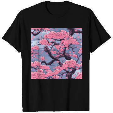 Discover Anime Euphoria: Fantasy Cherry Blossom Dreamscape T Shirts