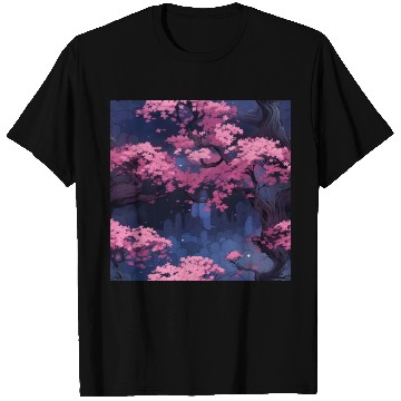Discover Anime Euphoria: Fantasy Cherry Blossom Dreamscape T Shirts