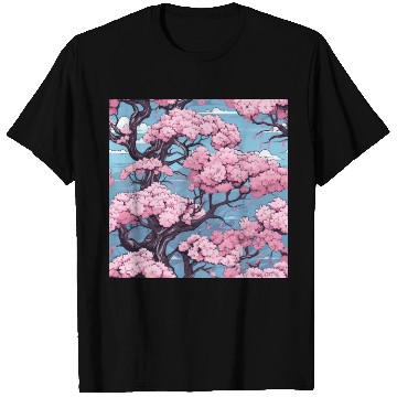 Discover Anime Euphoria: Fantasy Cherry Blossom Dreamscape T Shirts
