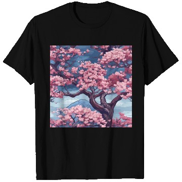 Discover Anime Euphoria: Fantasy Cherry Blossom Dreamscape T Shirts