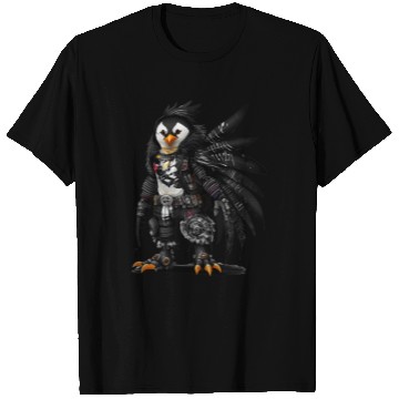 Discover Punkrock Penguin with large feathers T Shirts