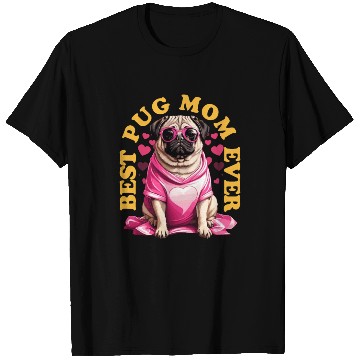 Discover Best Pug Mom Ever Pugs Owner Vintage Pug Lovers T Shirts