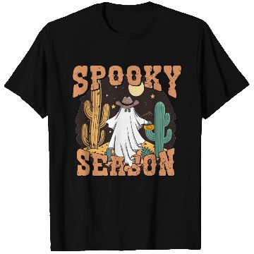 Discover Spooky Season Western Ghost Halloween T Shirts