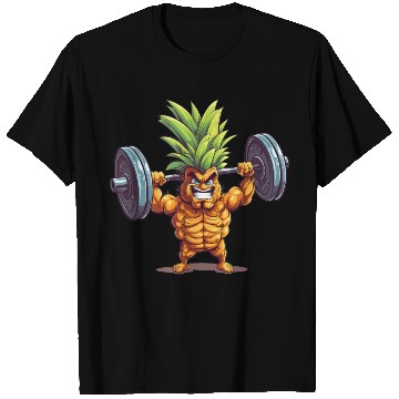 Discover Pineapple with dumbbell T Shirts