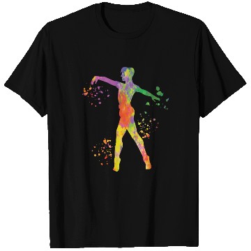 Discover Ballet Dancer Colorsplash Man Ballerino T Shirts