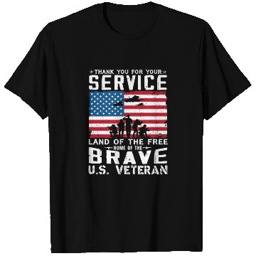 Discover US Army Veteran Land Of The Free T Shirts