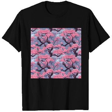 Discover Anime Euphoria: Fantasy Cherry Blossom Dreamscape T Shirts
