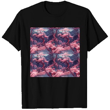 Discover Anime Euphoria: Fantasy Cherry Blossom Dreamscape T Shirts