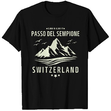 Discover passo del sempione switzerland motorcycle trip T Shirts