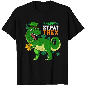 Discover Happy St Pat Trex Day Saint Patricks Dinosaur T Shirts