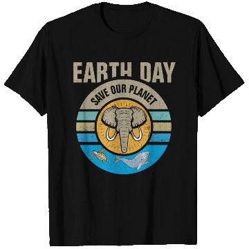 Discover Earth Day Save Our Planet Conservation Design T Shirts