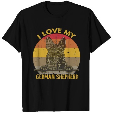 Discover I Love My German Shepherd T Shirts