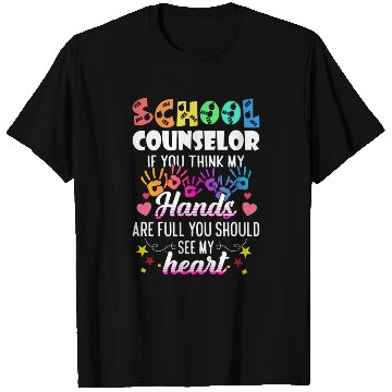 Discover School Counselor Heart Teacher Appreciation T Shirts