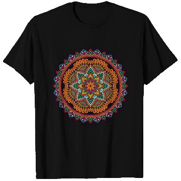 Discover Colorful Mandala Pattern Modern 7 T Shirts