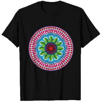 Discover Colorful Mandala Pattern Modern 9 T Shirts
