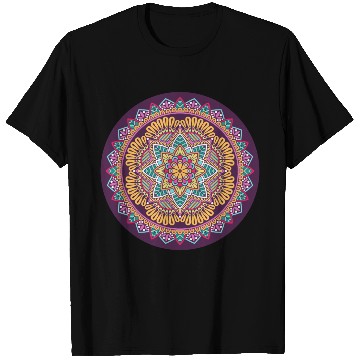 Discover Colorful Mandala Pattern Modern 8 T Shirts