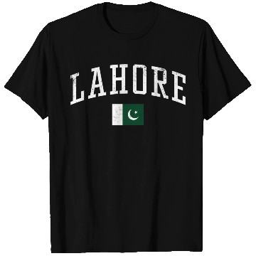 Discover Lahore Pakistan Cory Flag Vacation T Shirts