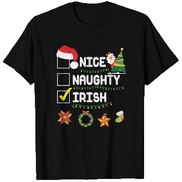 Discover Not Nice Not Naughty Only Irish Merry Christmas T Shirts