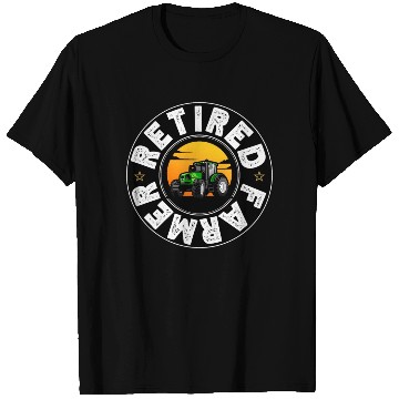 Discover Lover Retired Farmer Funny Retirement Tractor T Shirts