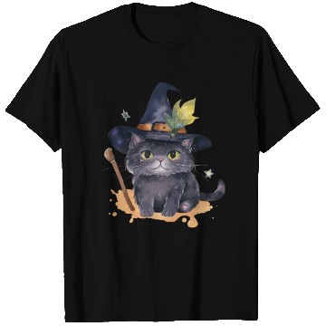 Discover Wizard Cat Magic T Shirts