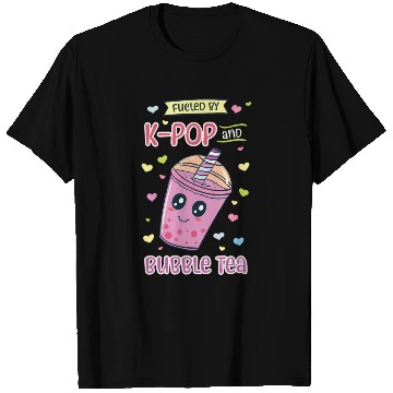 Discover Kpop And Bubble Tea Korean Music Tapioca Boba T Shirts