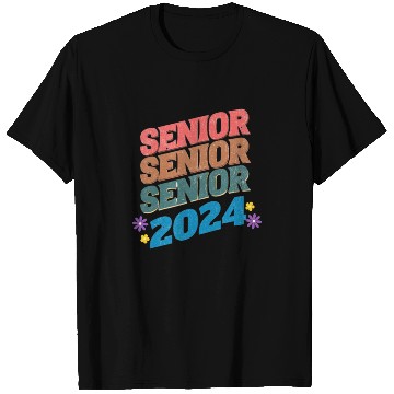 Discover Groovy Senior 2024 Back To School Graduation Class T Shirts
