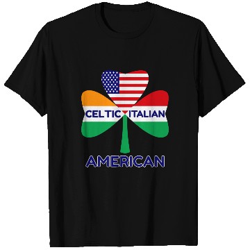 Discover Irish Italian American Flag And Celtic Shamrock Pr T Shirts