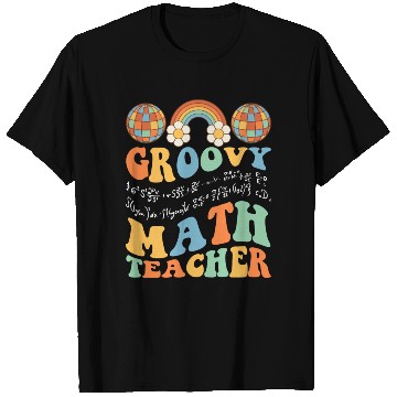 Discover Groovy Math Teacher Retro Mathematics For A T Shirts