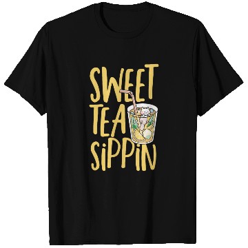 Discover Sweet Tea Sippin Iced Tea Drink Ice Tea T Shirts