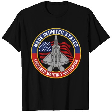 Discover F 22 Raptor Made in USA T Shirts