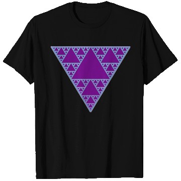 Discover 90s Triangle of Teal and Purple T Shirts